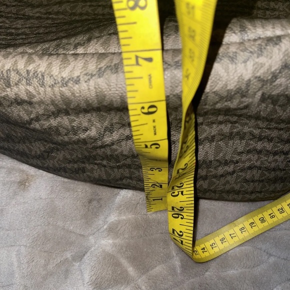 Michael Kors Black Signature Print Crossgrain  Multi Compartment Bag Purse - Picture 7 of 11